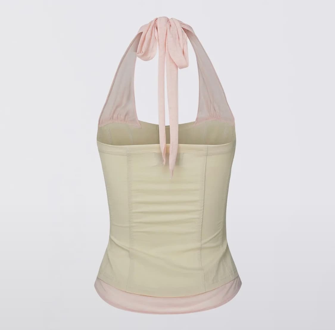 스컬프터Farm Corset Halter Top Raw/Baby Pink 상품이미지2