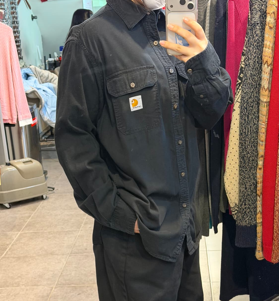 [NO.9] 칼하트 블랙 투포켓 티셔츠 상품이미지3