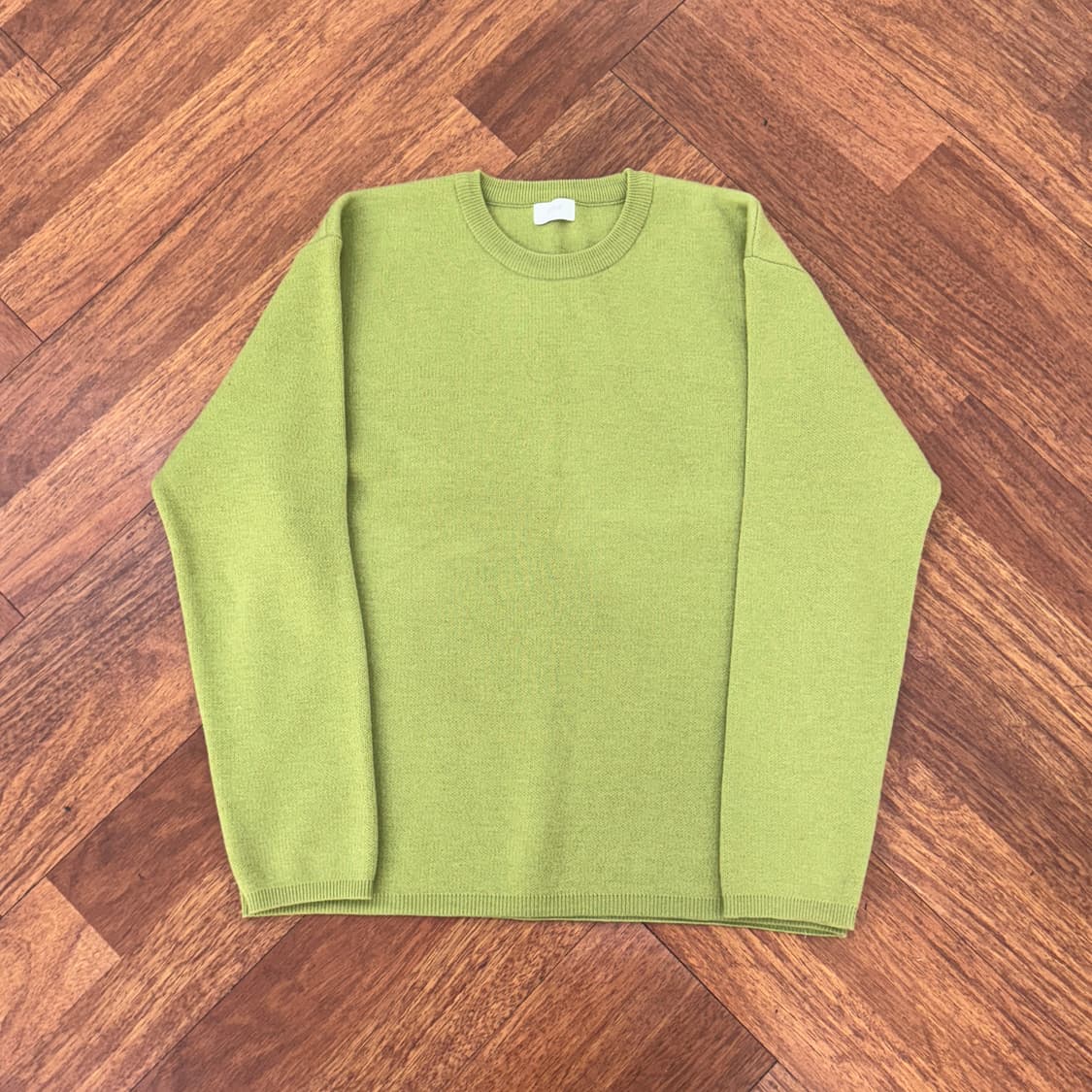 L coor 쿠어 탑필 캐시미어 아보카도 라운드 니트  상품이미지1