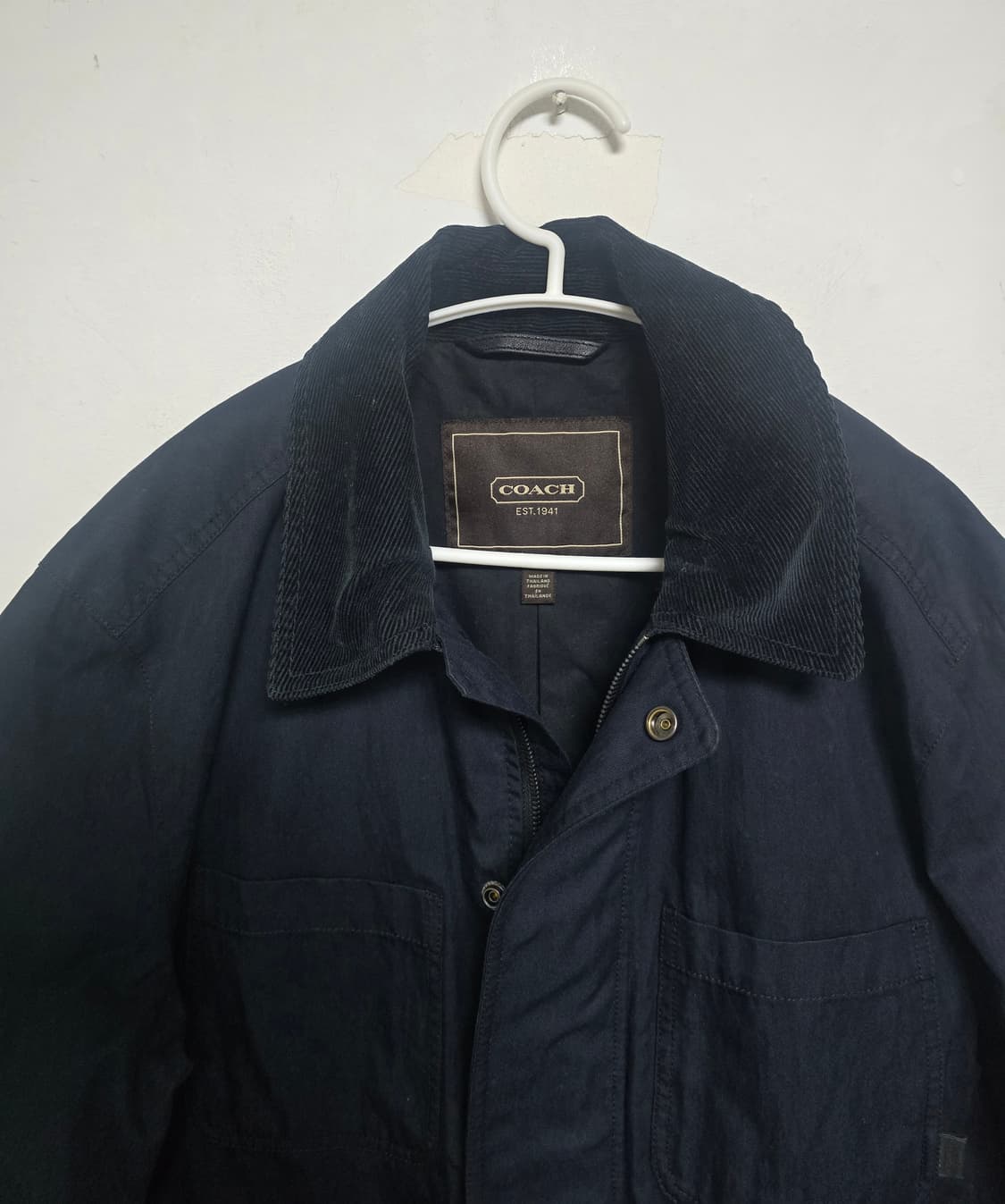 코치 남성 네이비 워크 자켓 M (110~115) 새상품 상품이미지3