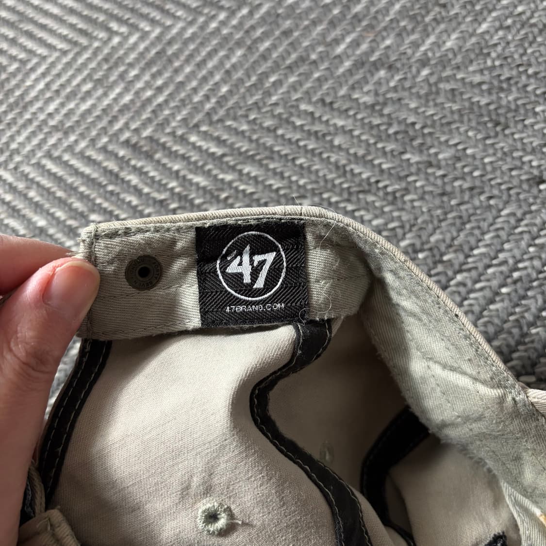 47브랜드 윅 베이지볼캡(OS) 상품이미지6