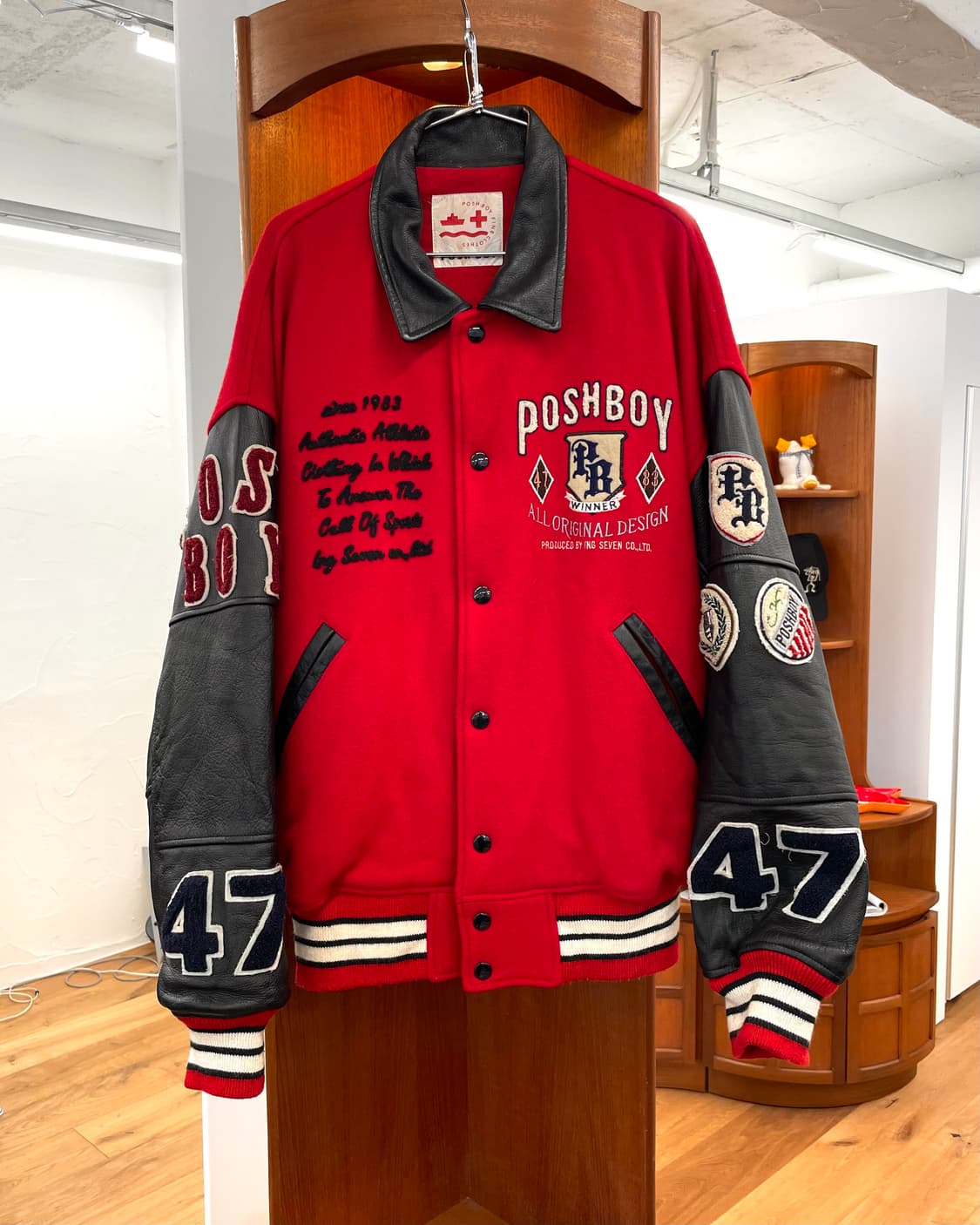 POSHBOY 바시티 자켓 상품이미지1