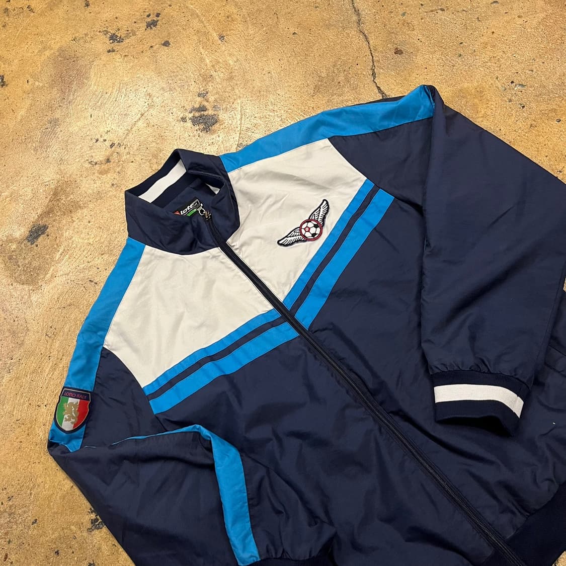 [정품/95] 로또 이태리 축구 져지 바람막이 네이비 b14 상품이미지1