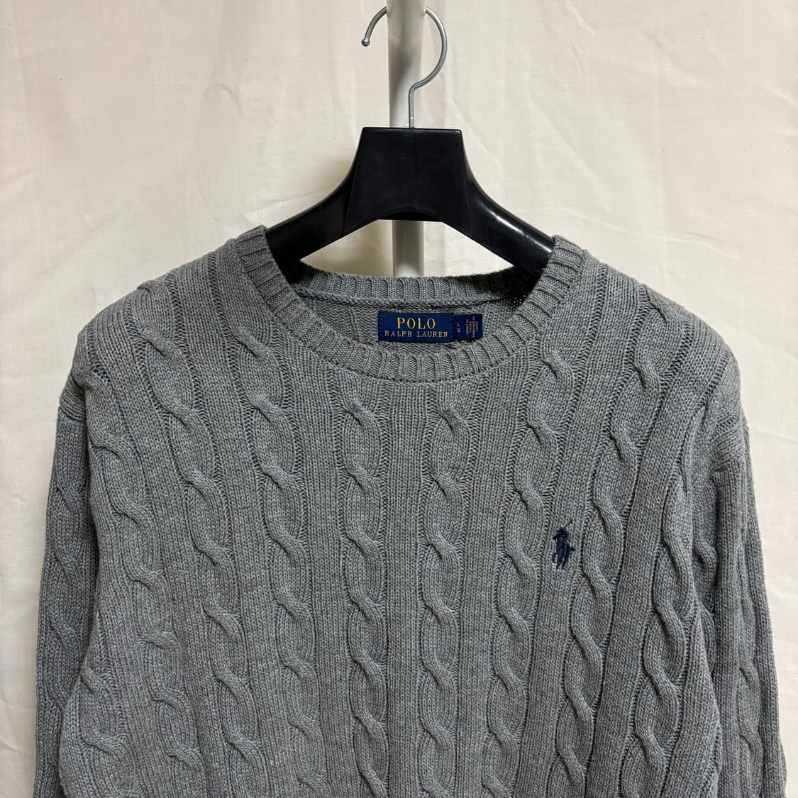 폴로 랄프로렌 케이블 니트 / 그레이, L 상품이미지2