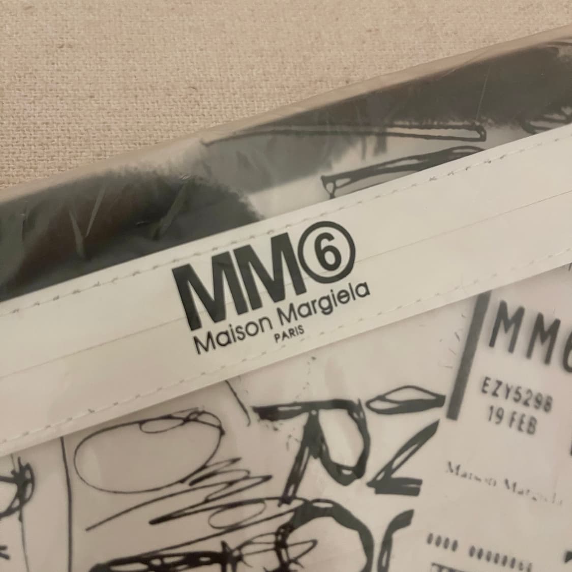 SPUR X MM6 메종 마르지엘라 한정 일본 무크지 클리어 파우치 상품이미지8