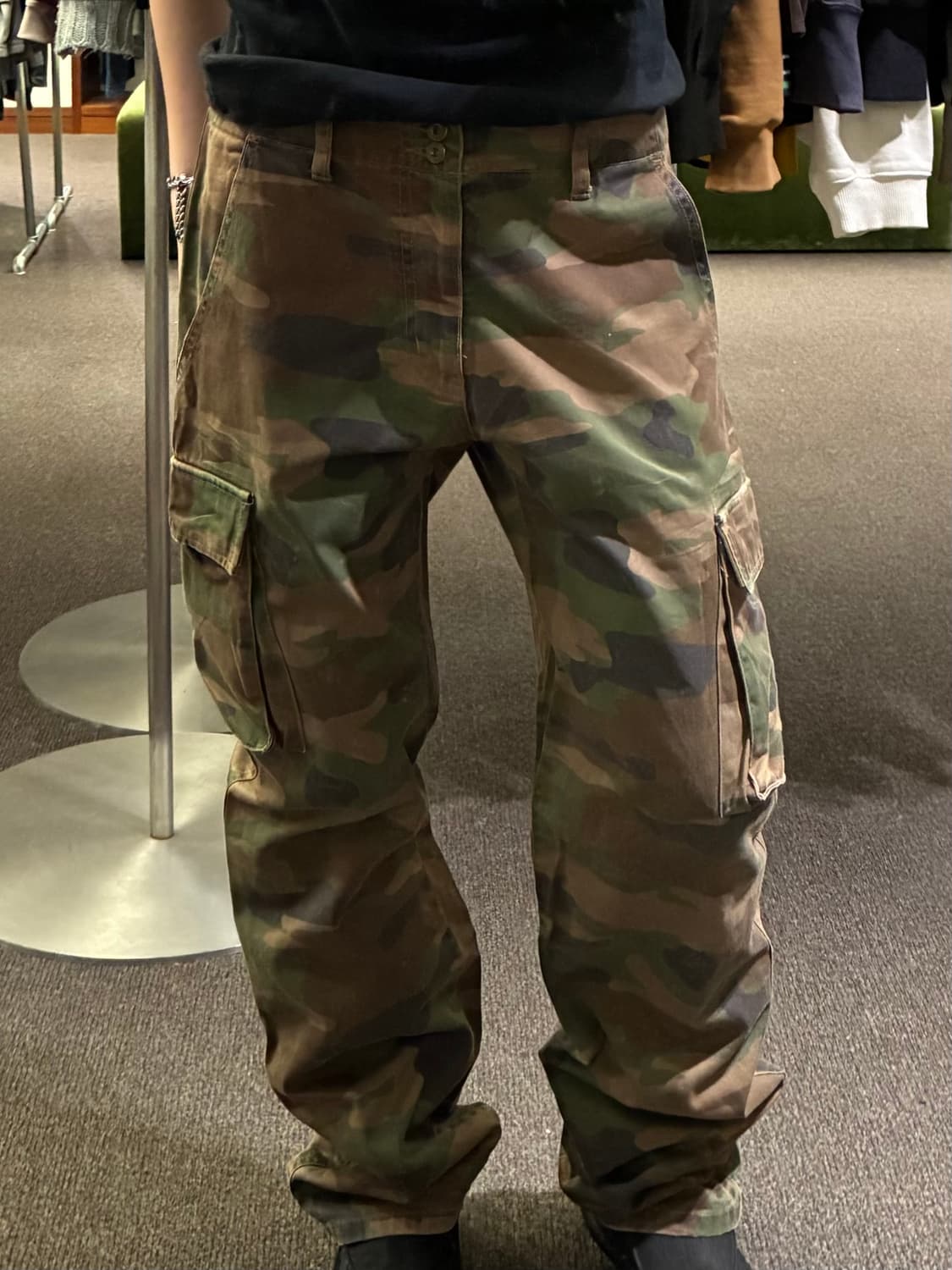 L)Japanese vintage 여성 밀리터리 카고 팬츠 상품이미지1