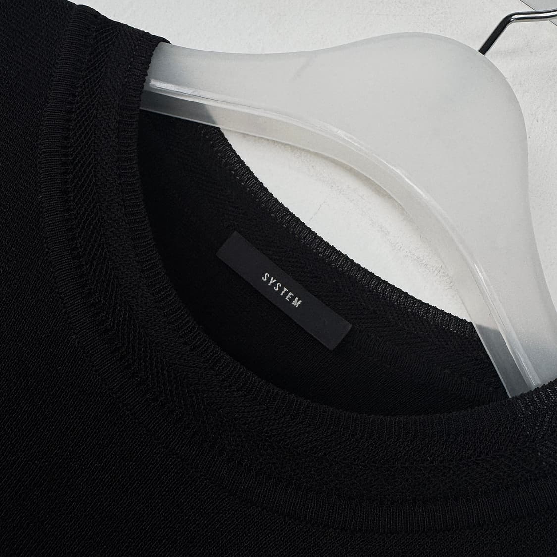 시스템 니트 배색 플리츠 원피스 상품이미지3