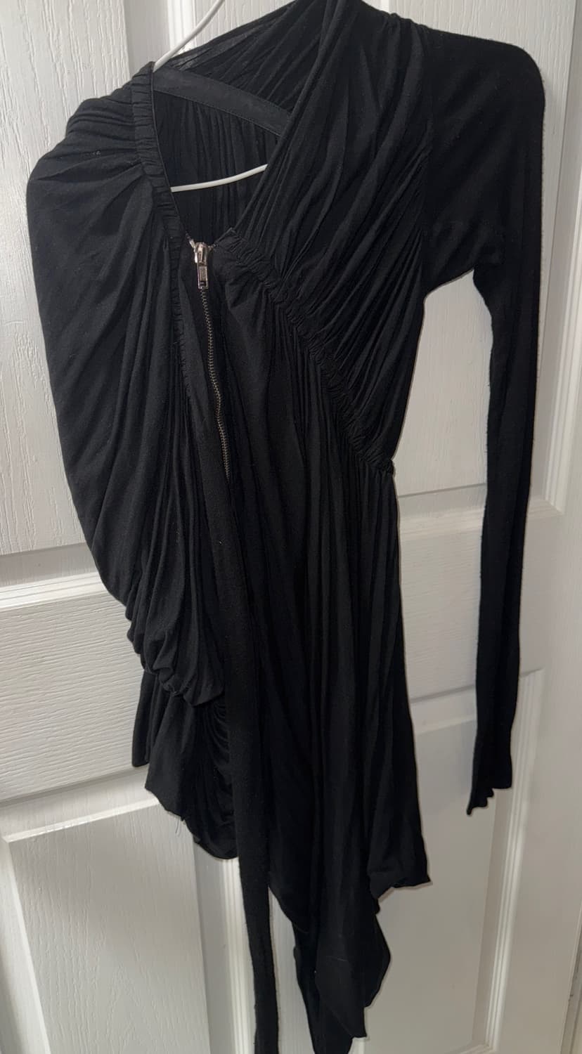 릭오웬스 드레이핑 가디건 블랙 38 상품이미지1