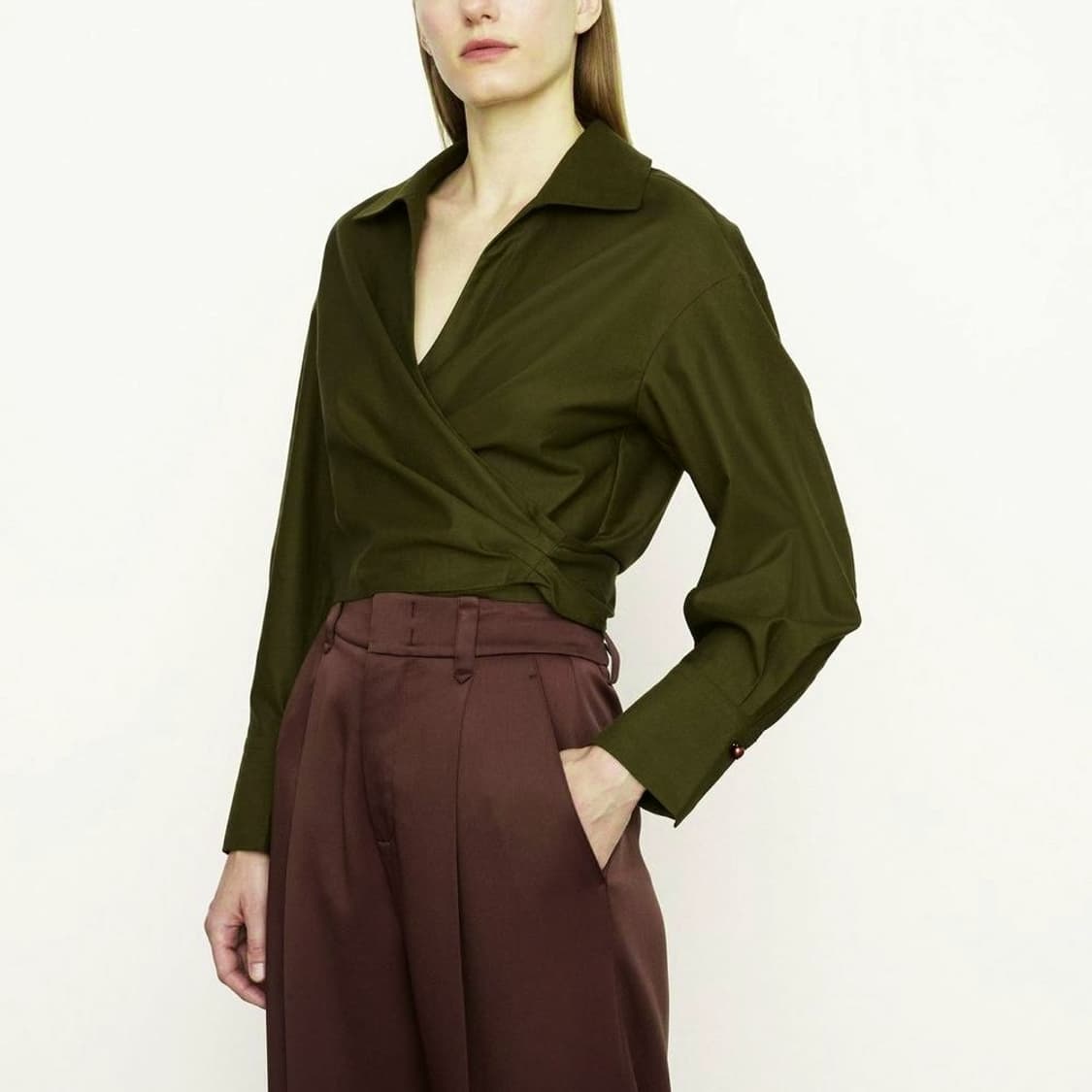 빈스 VINCE 22 타이 백 셔츠 [새상품] 상품이미지1