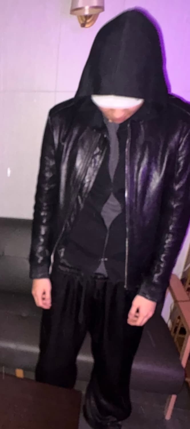 crystal castle feel 레더 자켓 상품이미지5