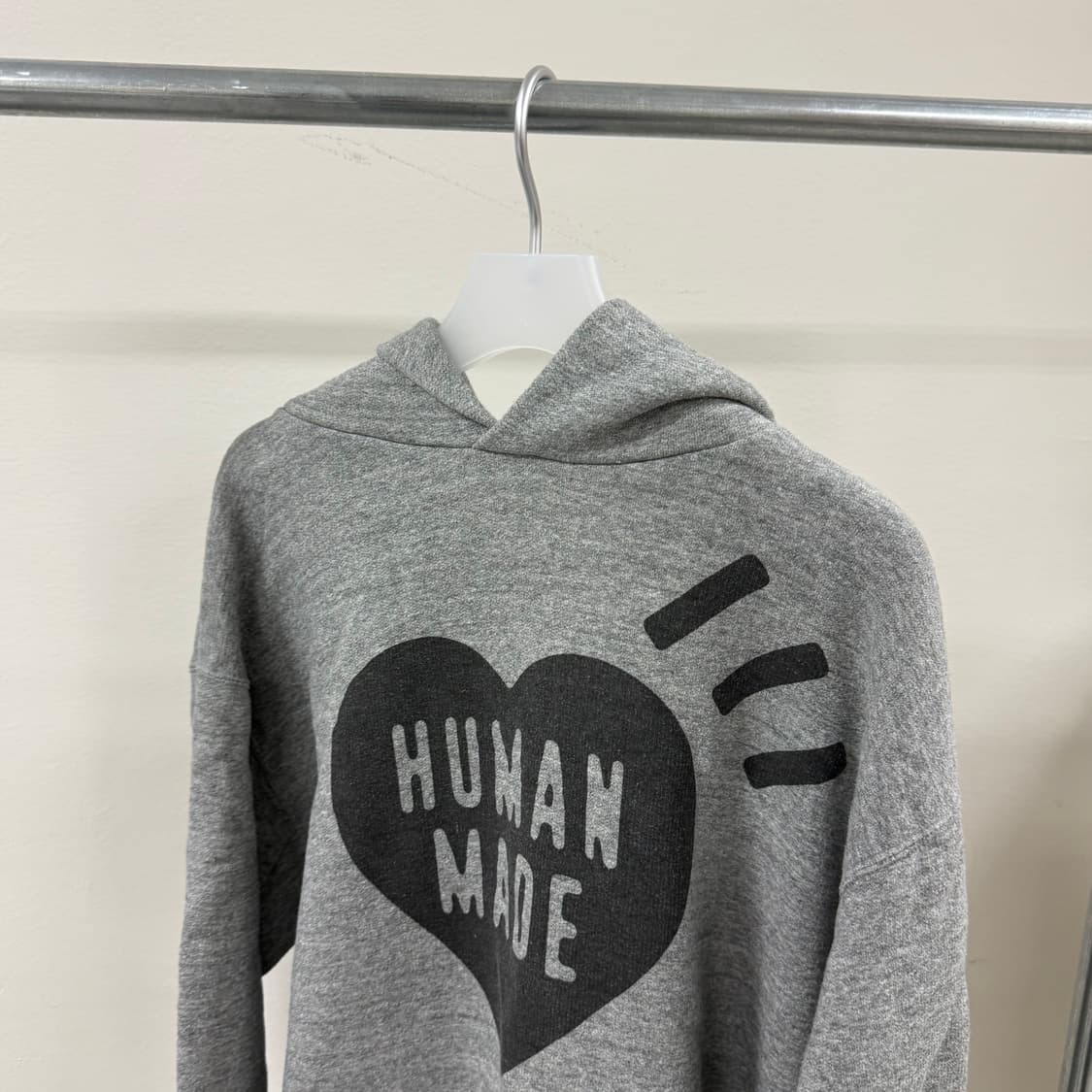 휴먼메이드 시그니처 로고 후드티 그레이 상품이미지2