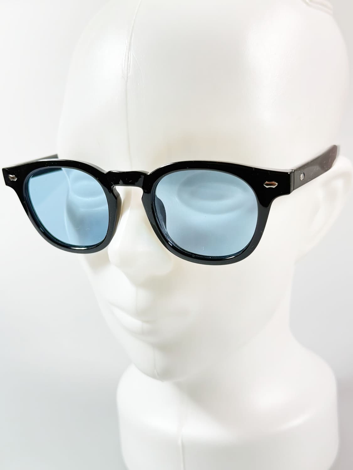 블랙 볼드 오벌 프레임 빈티지 틴트 선글라스 상품이미지8