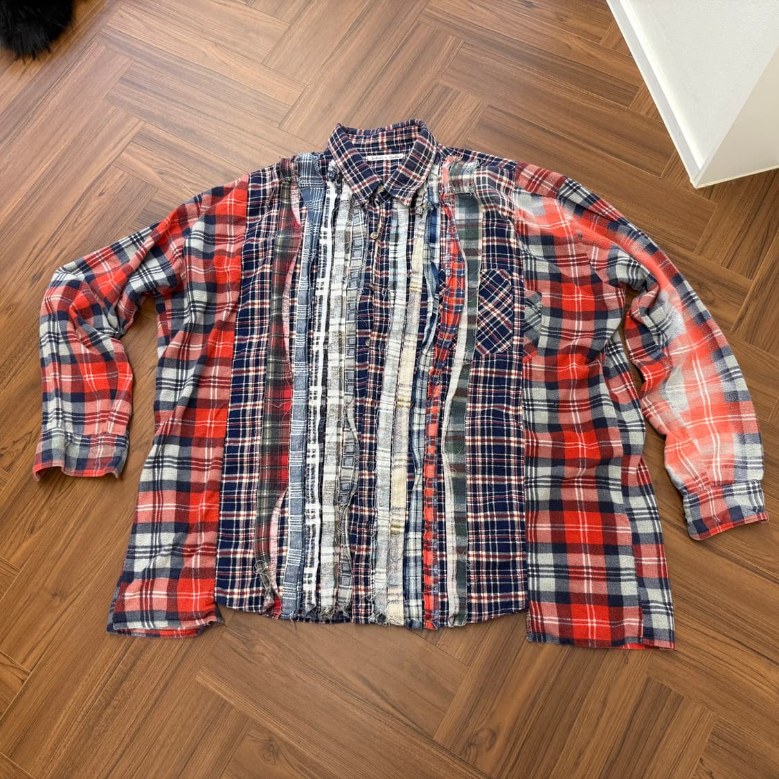 리빌드바이니들스 체크 남방 셔츠 상품이미지1