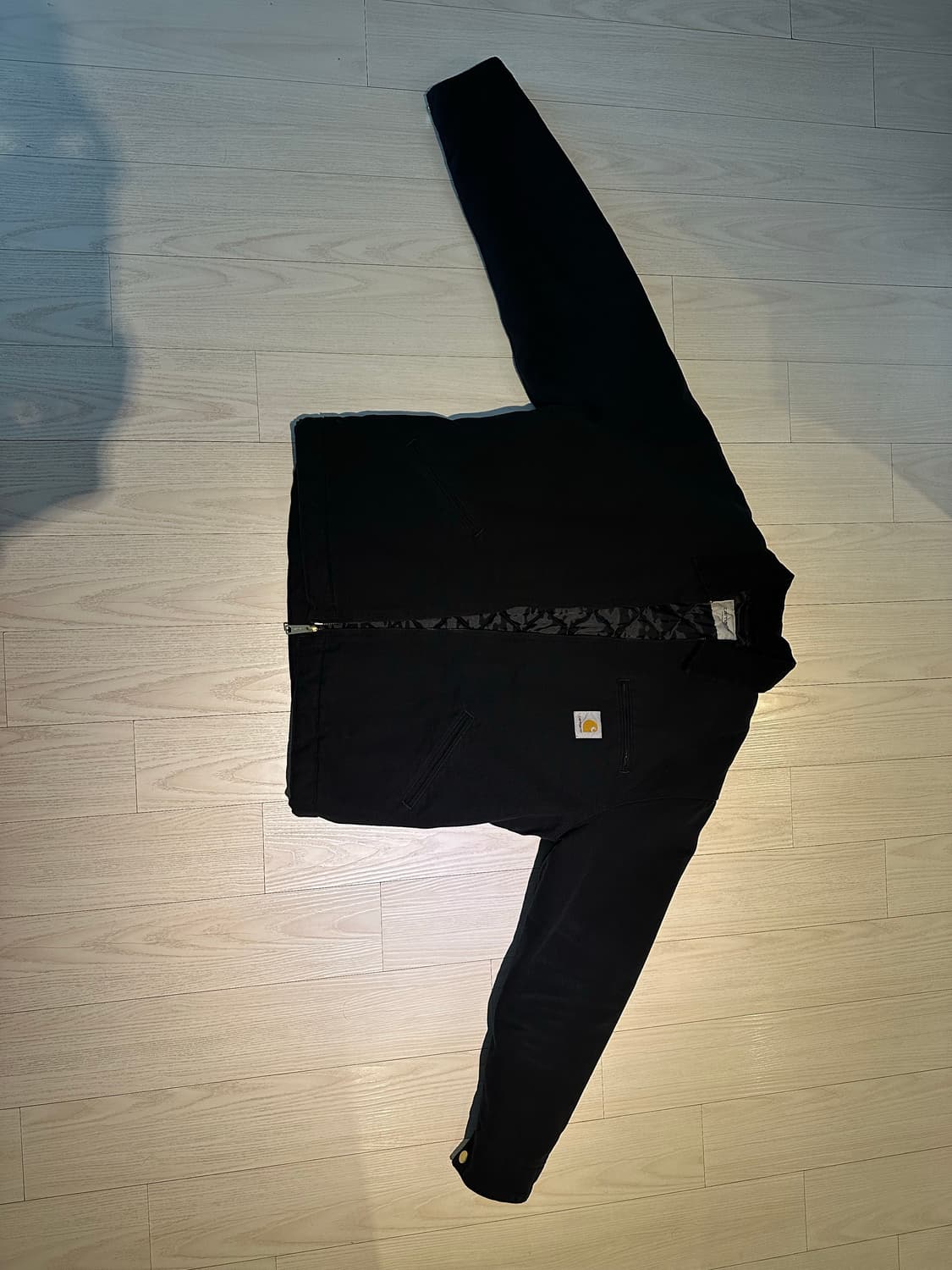 칼하트 WIP 오가닉 디어본 캔버스 OG 디트로이트 자켓 블랙 에이지드  상품이미지2