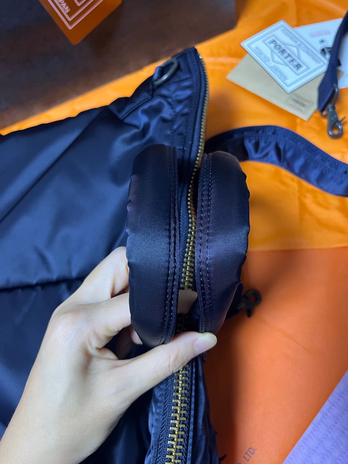 포터 올 뉴 탱커 숏 헬멧백 아이언 블루 상품이미지6