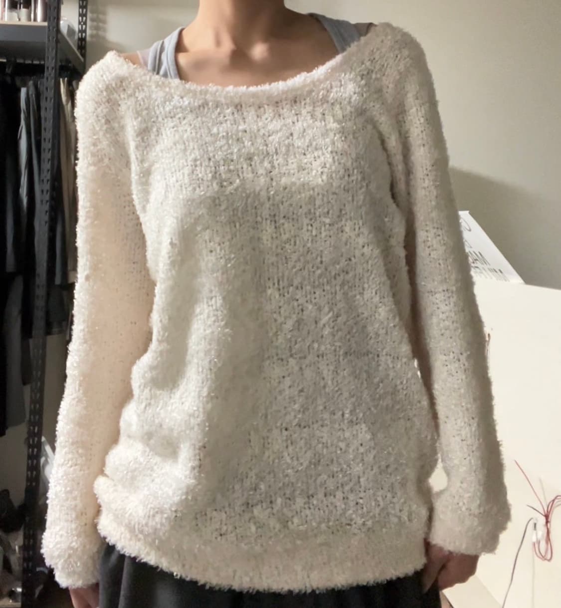 스트라이프 부클 롱슬리브 상품이미지1