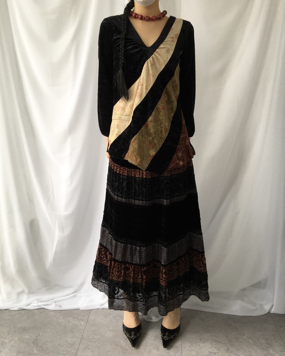 Oriental mood velvet sleeve 상품이미지7