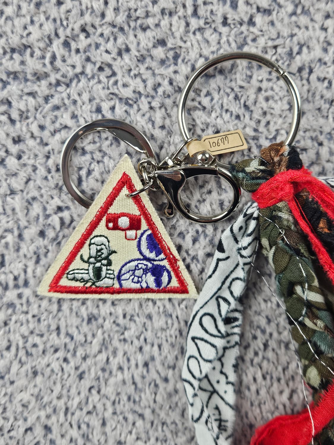 핸드메이드 커스텀 패치 반다나 카라비너 키링 / 10677 상품이미지4