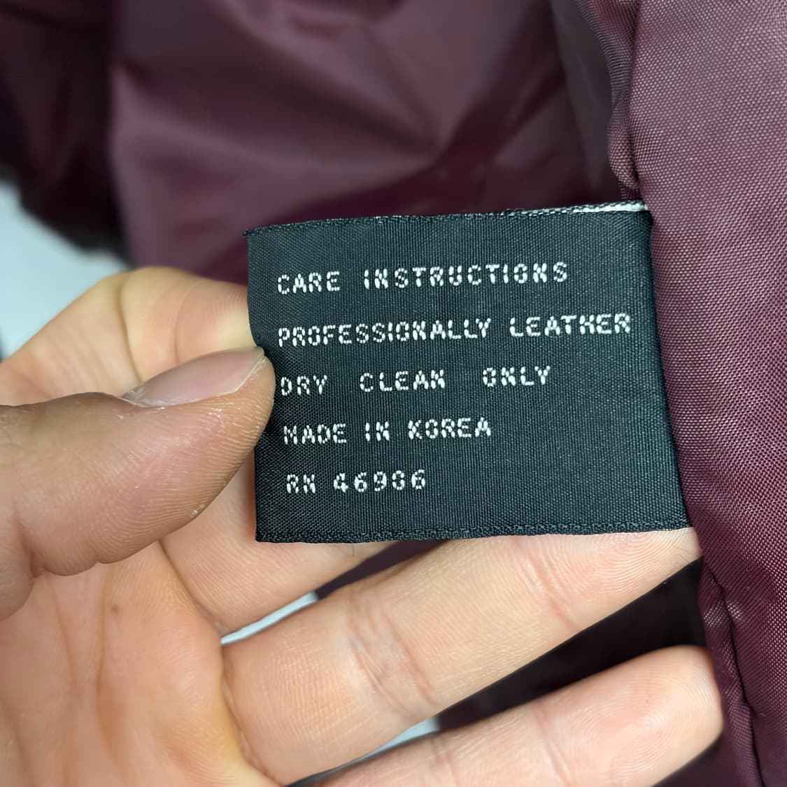 빈티지 울 레더 바시티 상품이미지5