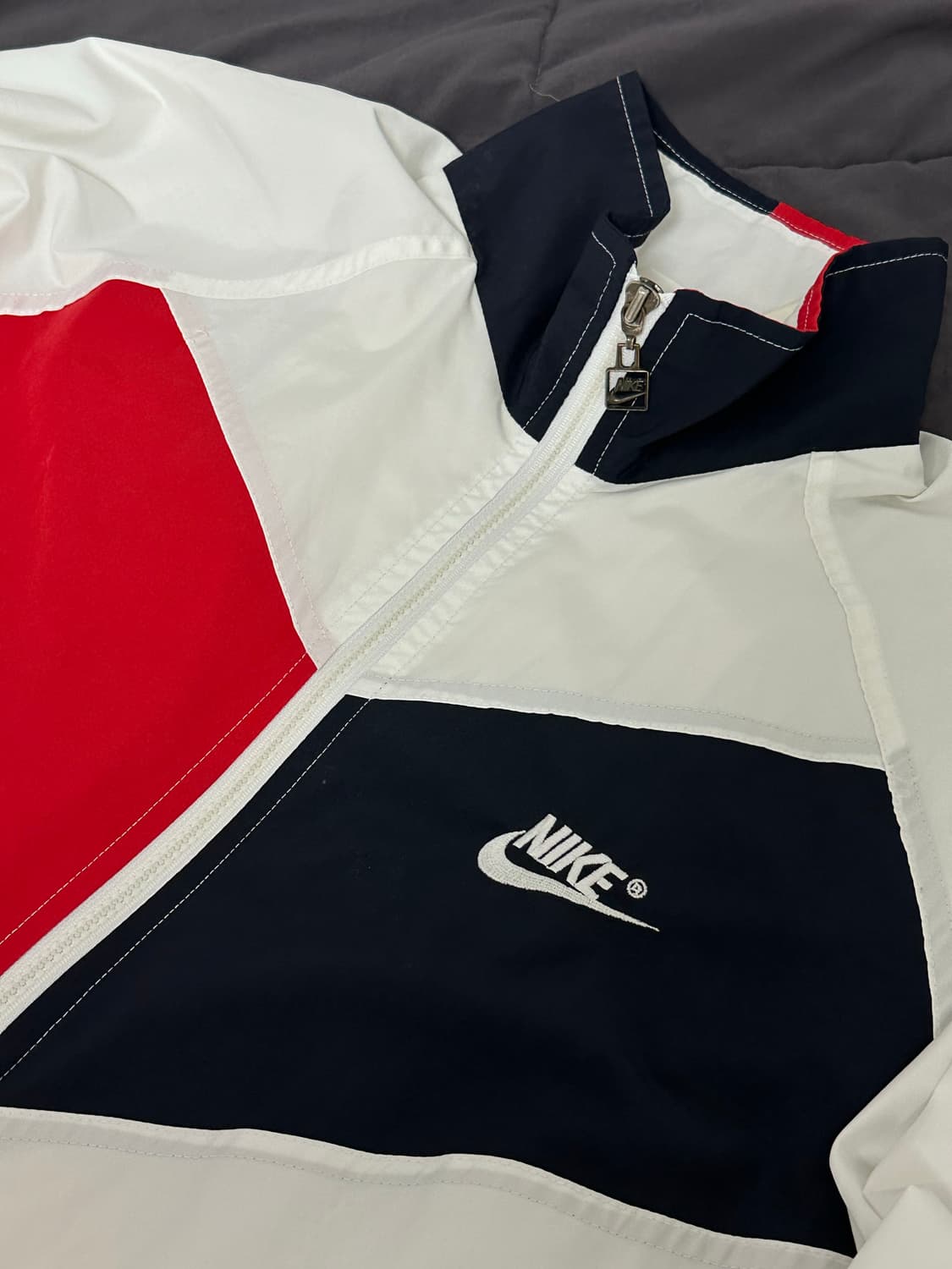 90s 올드 스쿨 나이키 배색 바람막이 윈드 브레이커 라지  상품이미지4