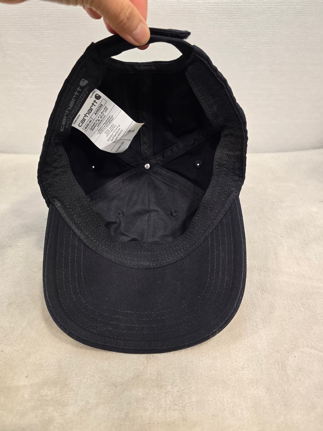 새상품)  칼하트 오데사 블랙 볼캡 모자 상품이미지5