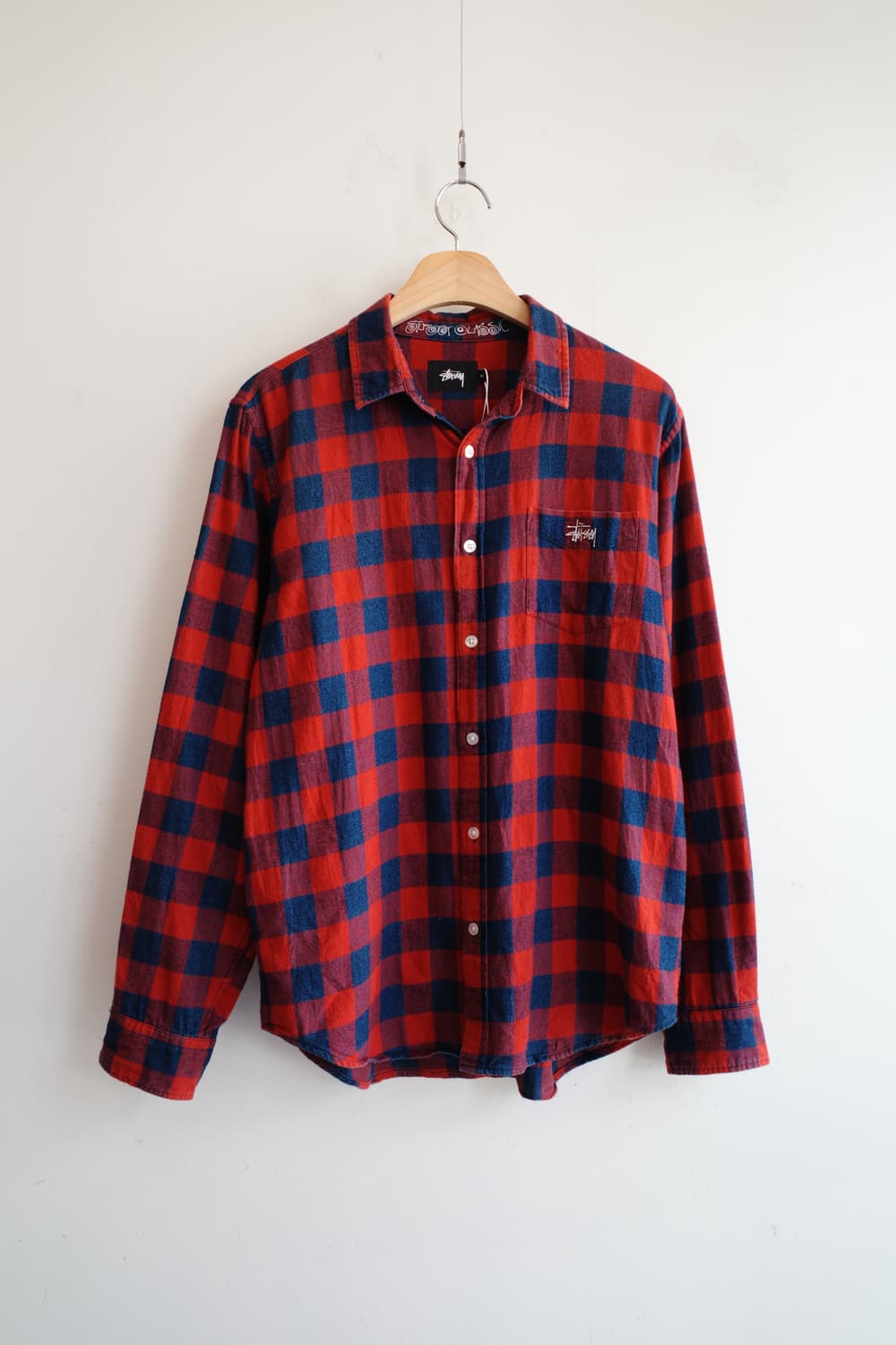 Stussy classic 스투시 버팔로체크 포켓 셔츠 상품이미지2
