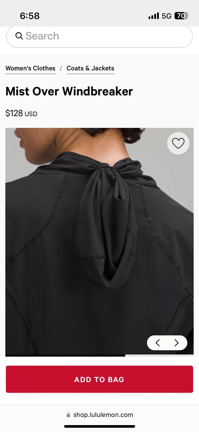 [Lululemon/룰루레몬] 미스트 오버 윈드 브레이커 *풀박 새상품 상품이미지7