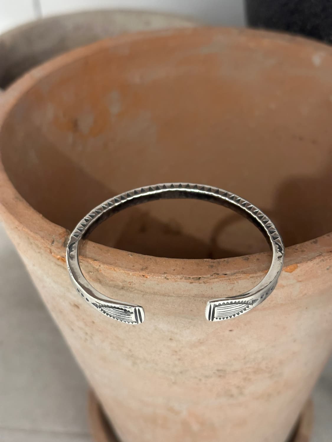 Horizon Stamp 925Silver Bangle 상품이미지2