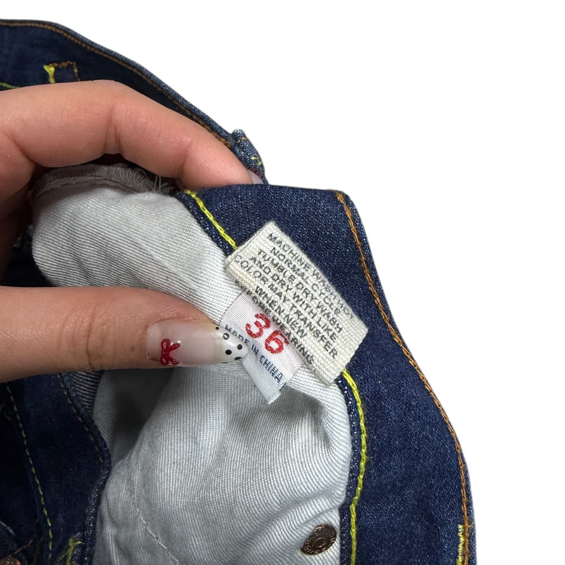 에비수(Evisu) 재팬 야마네 페이스 자수 데님 반바지 버뮤다 팬츠 상품이미지5