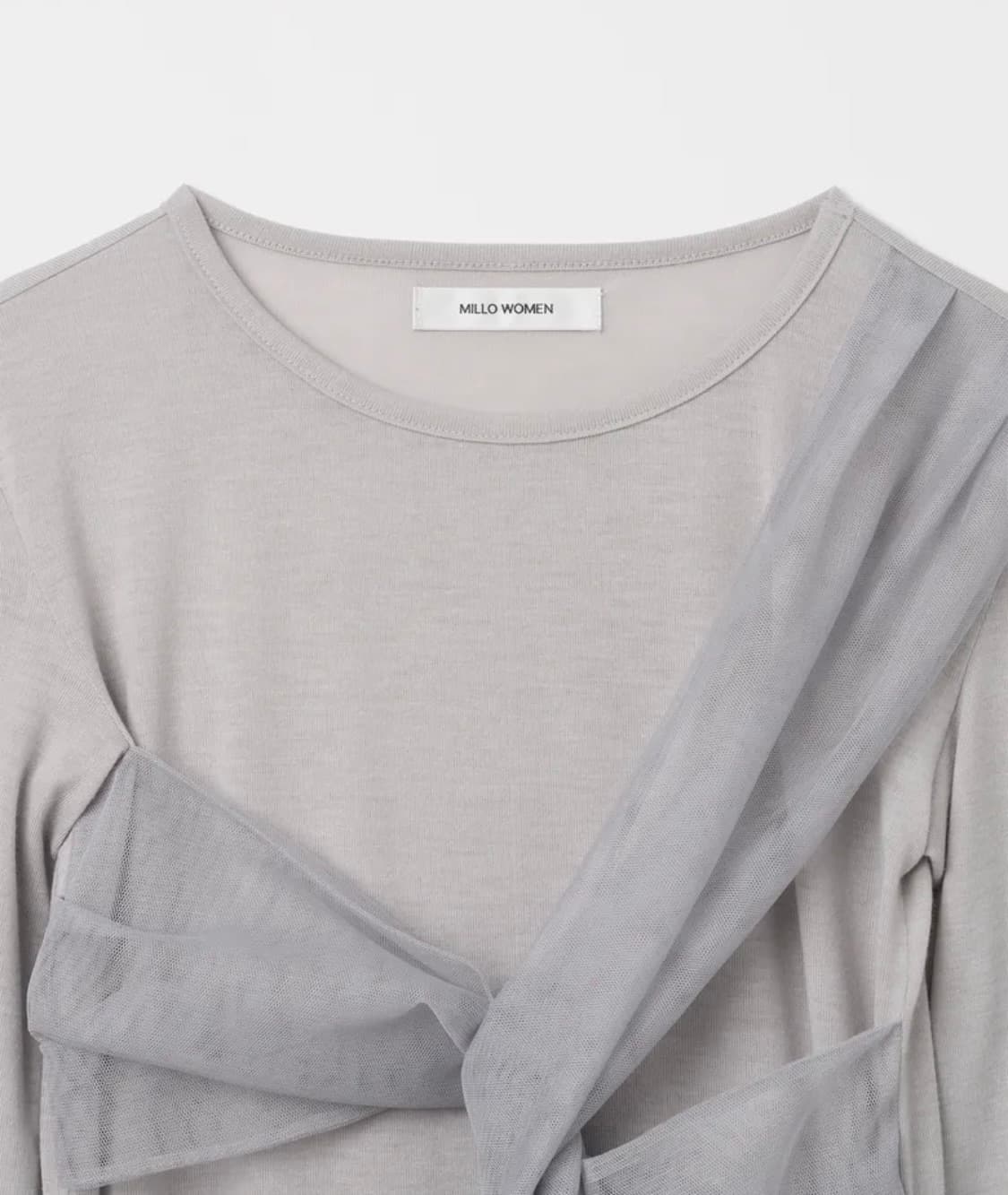 밀로우먼 메쉬 트위스트 티셔츠 상품이미지4