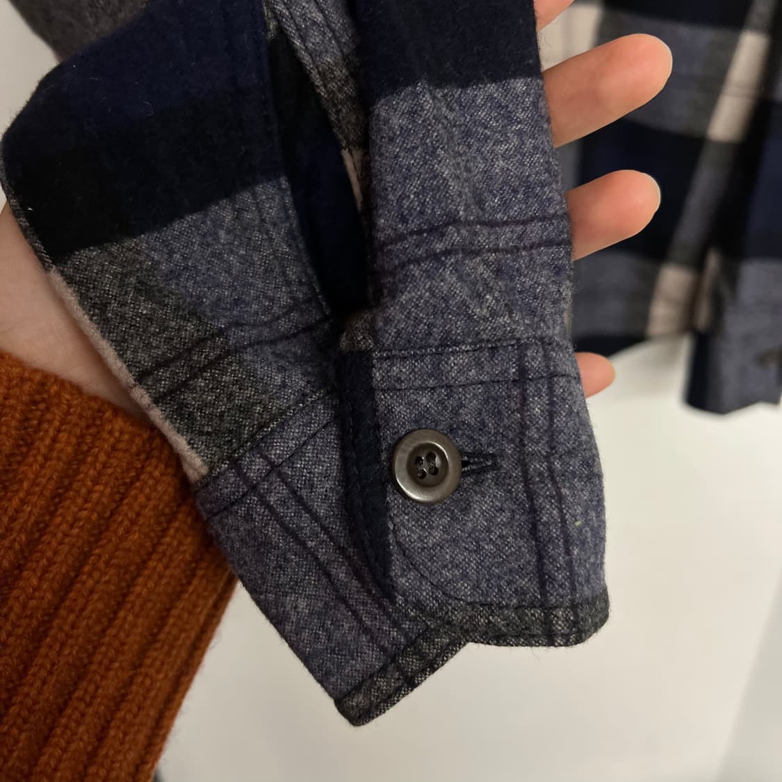 꼼데가르송 플란넬 플레이드 셔츠 상품이미지5