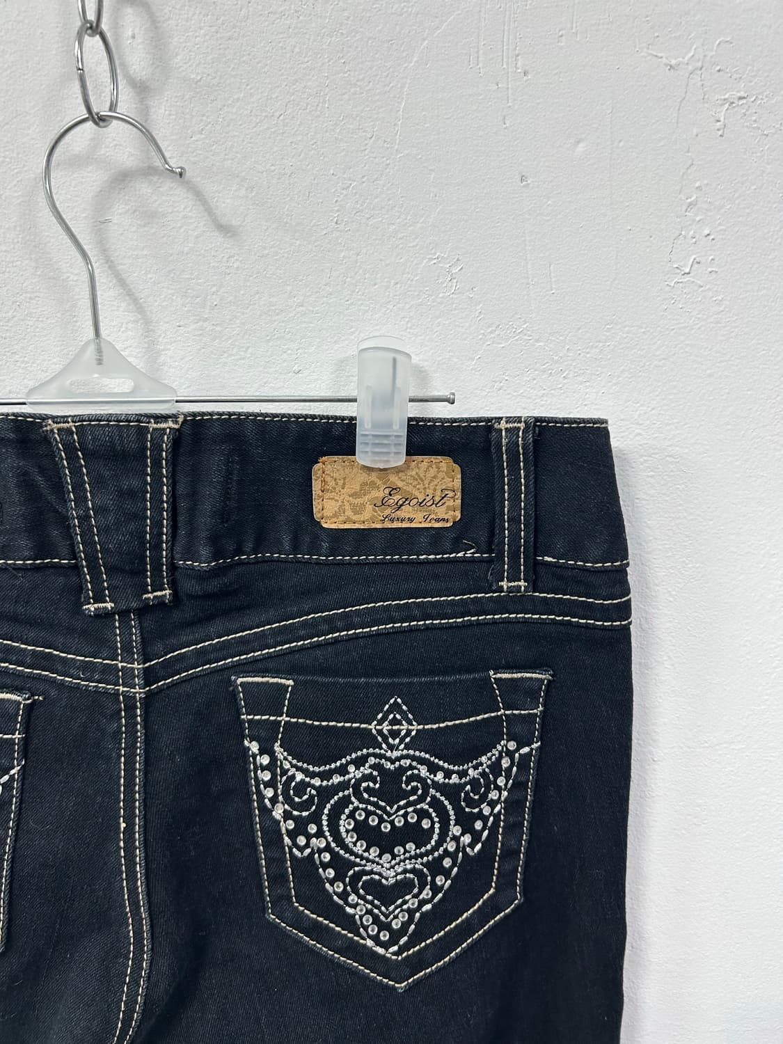 [EGOIST] 에고이스트 갸루 큐빅 y2k 부츠컷 데님 팬츠 상품이미지8