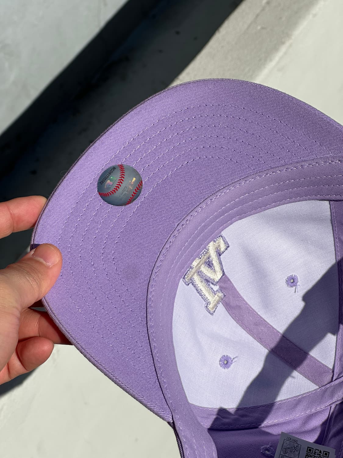 [F] MLB 엠엘비 엘에이 다저스 연보라 볼캡 모자 상품이미지5
