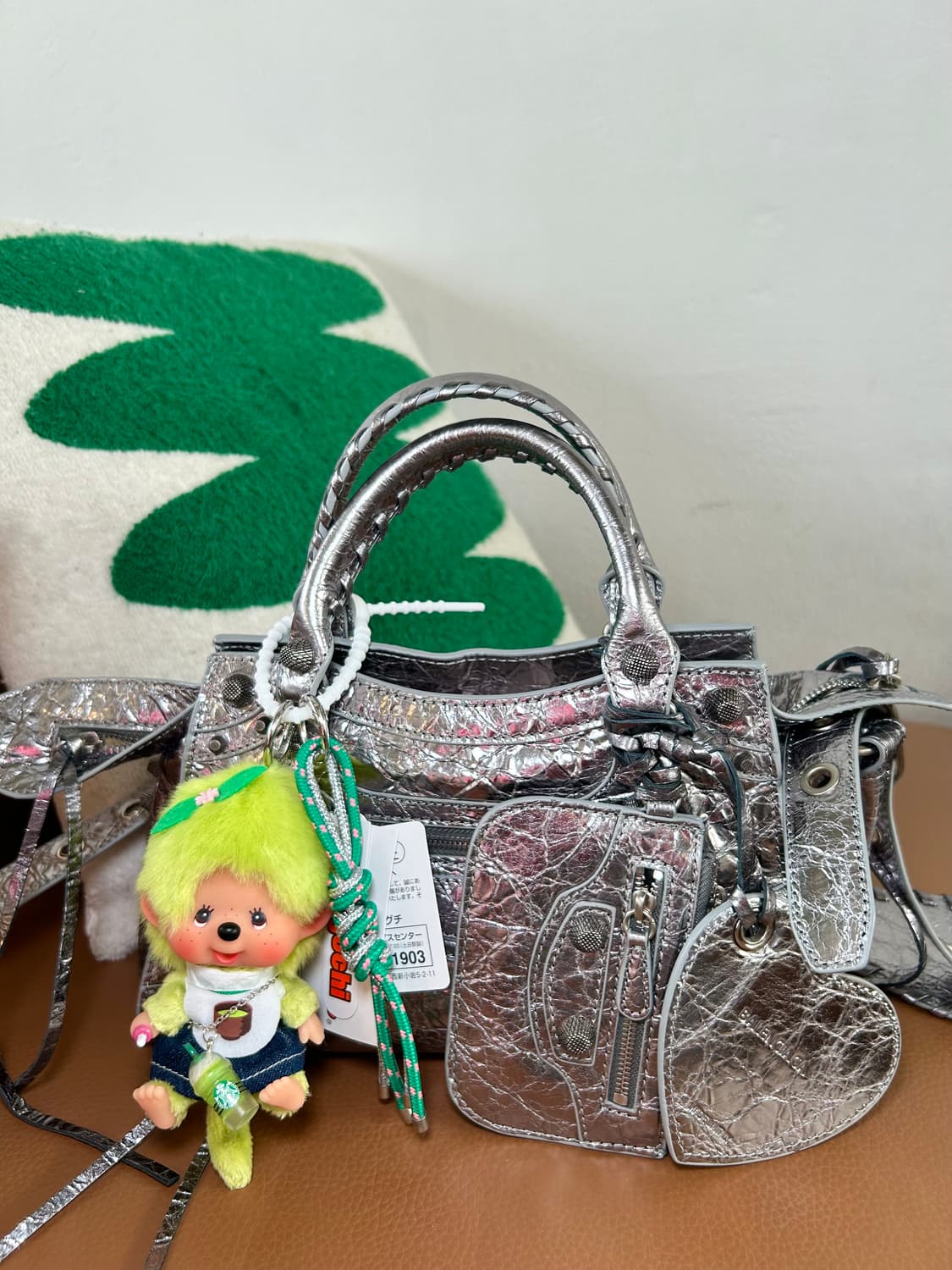 (80)정품몬치치 커스텀키링🍵🌱말차빅헤드 상품이미지3