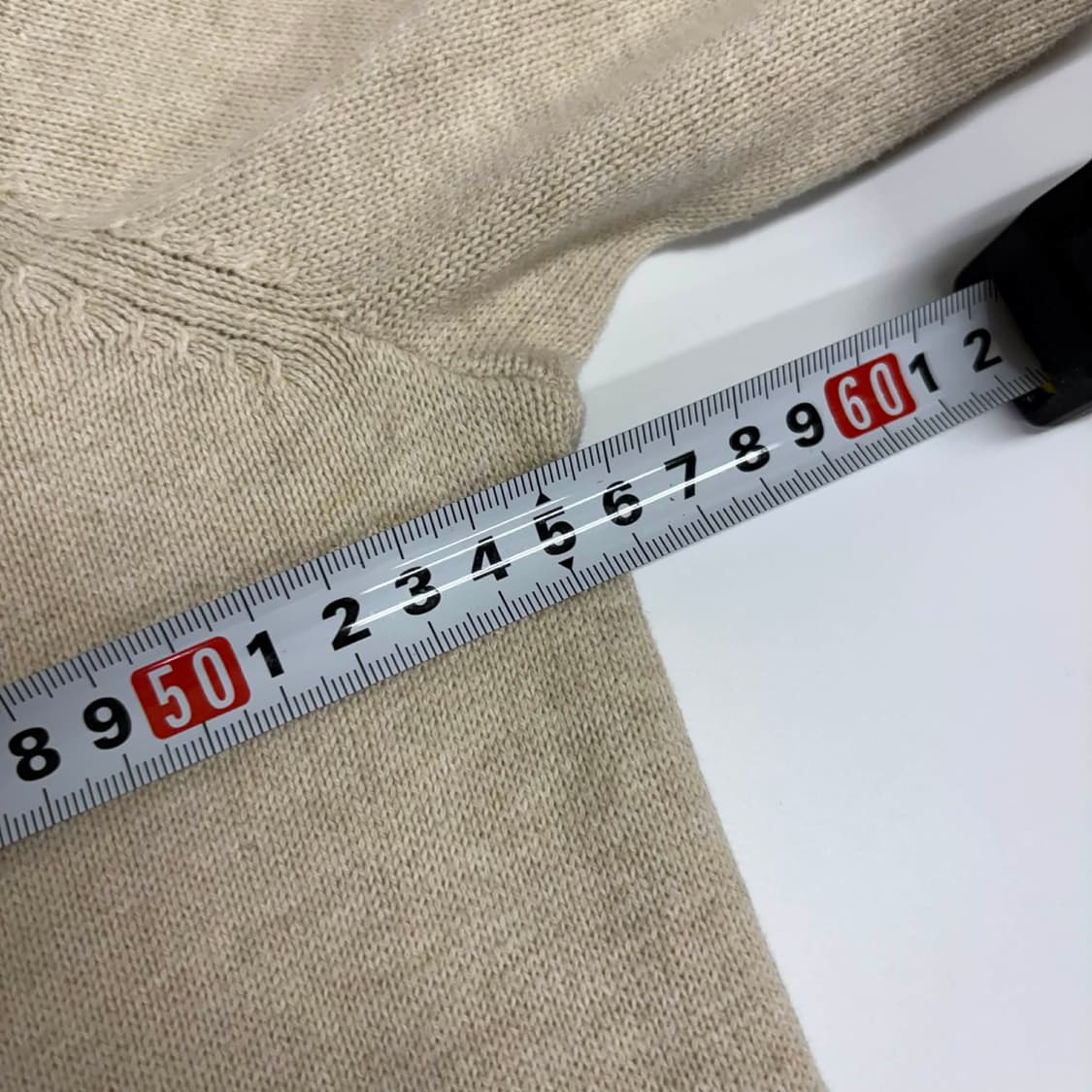 타미힐피거 베이지 핀터깔 코튼 니트 집업 희귀져지(L) 상품이미지9