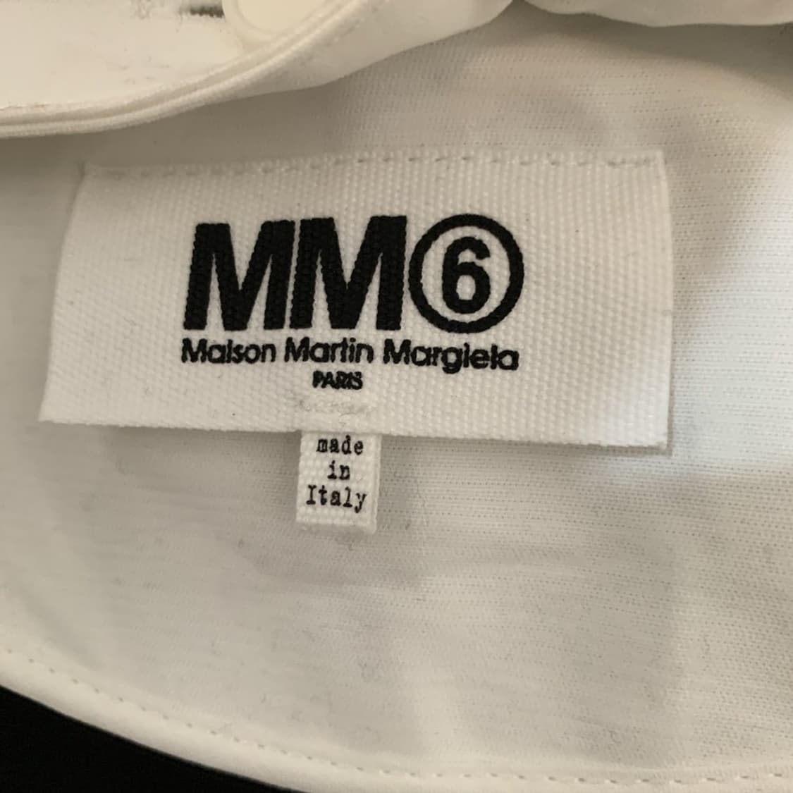 42 MM6 메종 마르지엘라 니트 리브 카라 블랙 코트 상품이미지6