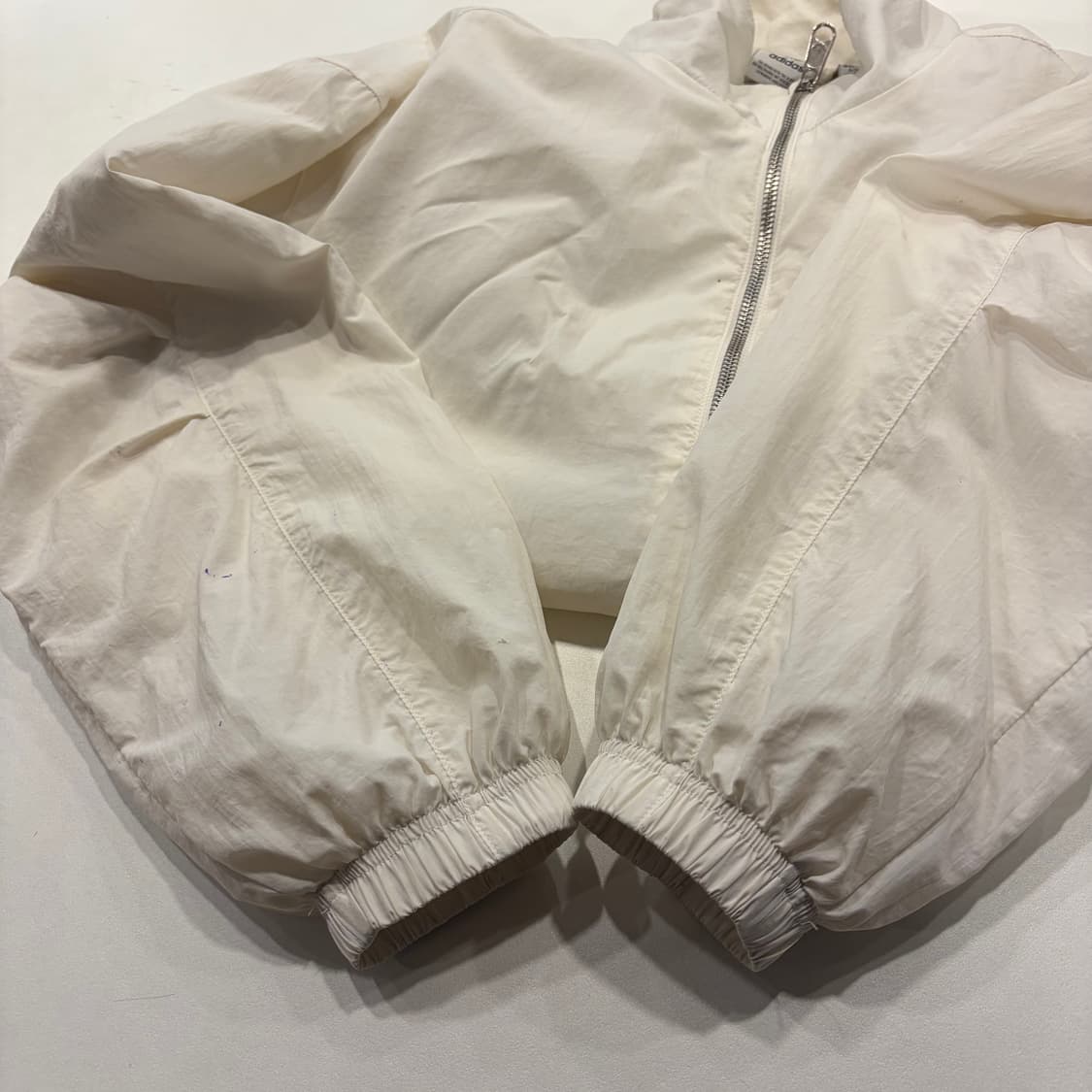 [XS] 아디다스 나일론 우븐 아이보리 바람막이 자켓 B375 상품이미지9