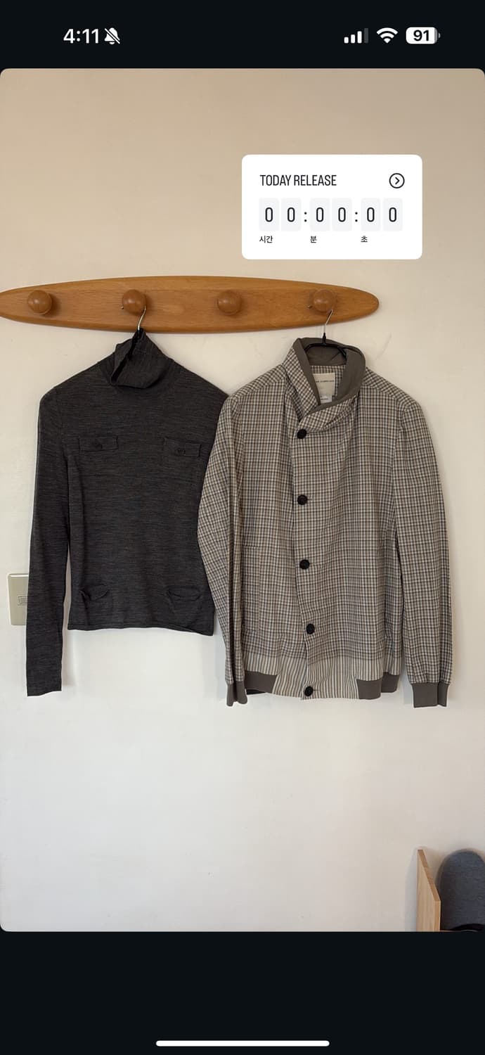 stephan schneider 체크 블루종 3 상품이미지5