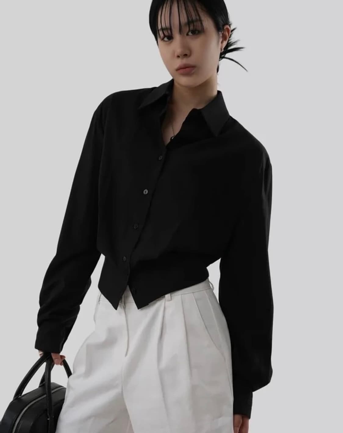 Autumn made 블랙 셔츠 상품이미지1