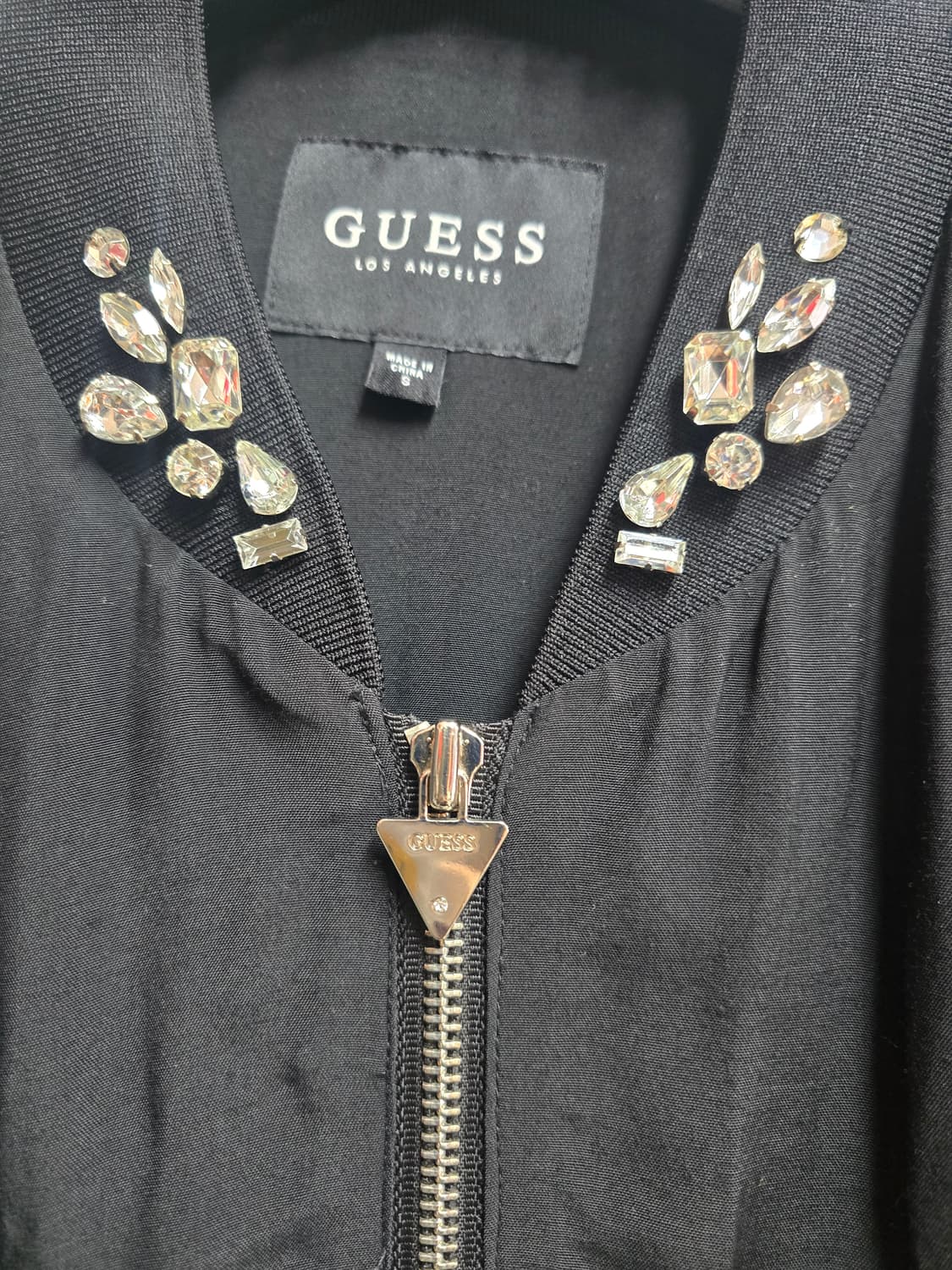 게스 비즈 슬리브 러블 붐버자켓 S(95) 상품이미지2