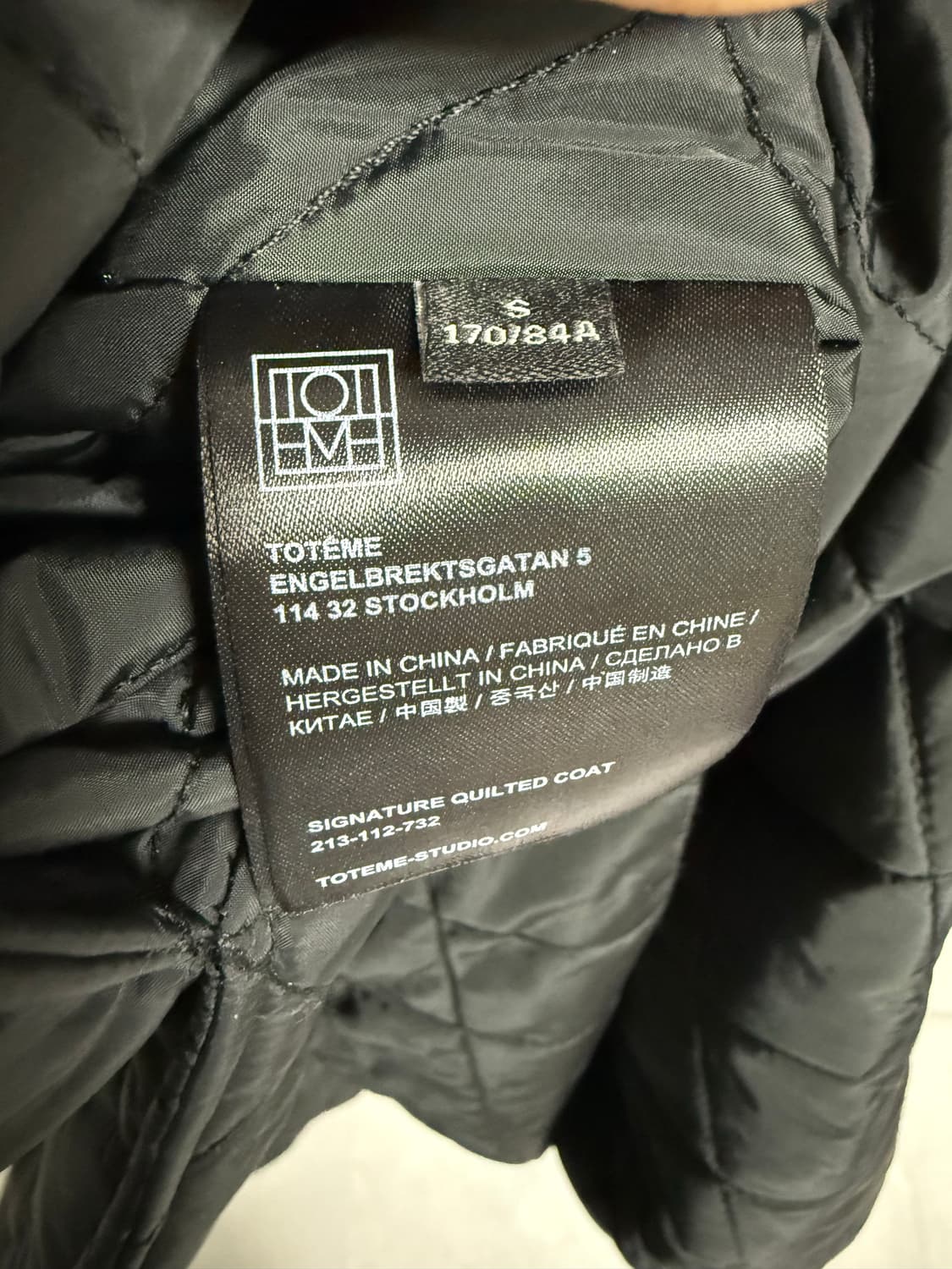 토템 시그니처 퀼팅 코트 상품이미지3