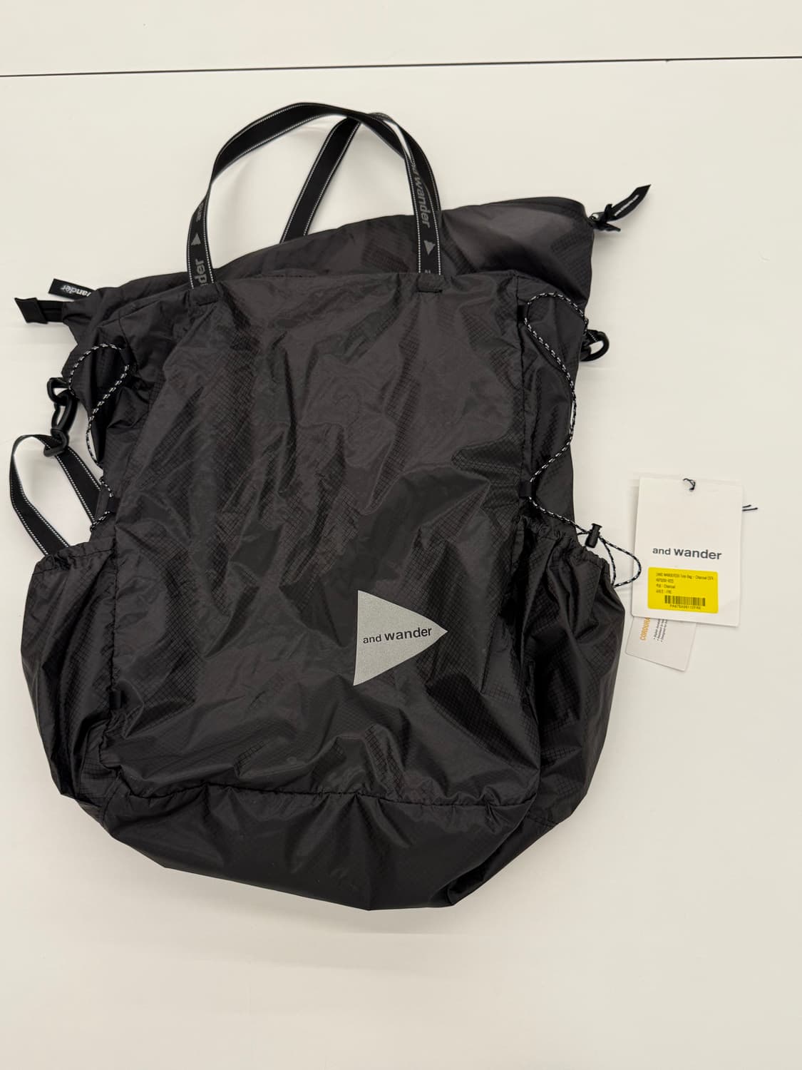 앤드원더 실 토트백 블랙 상품이미지2