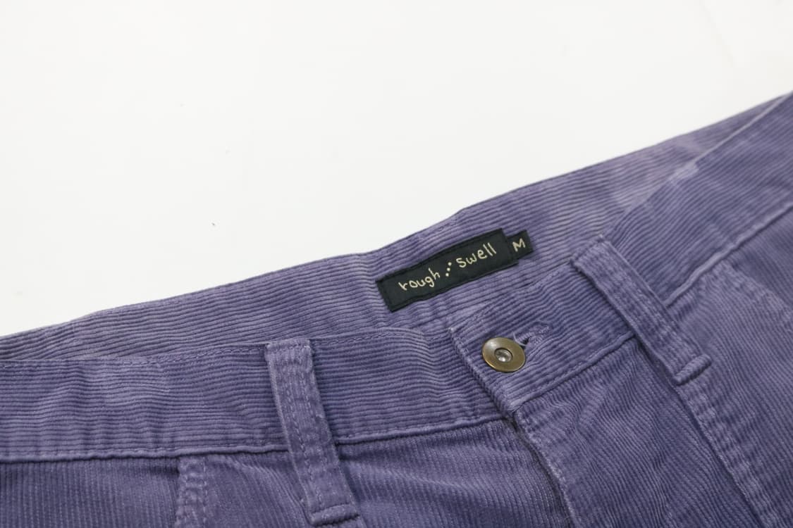 러프앤스웰 빈티지 퍼플 코듀로이 카고 반바지 (M) 상품이미지5