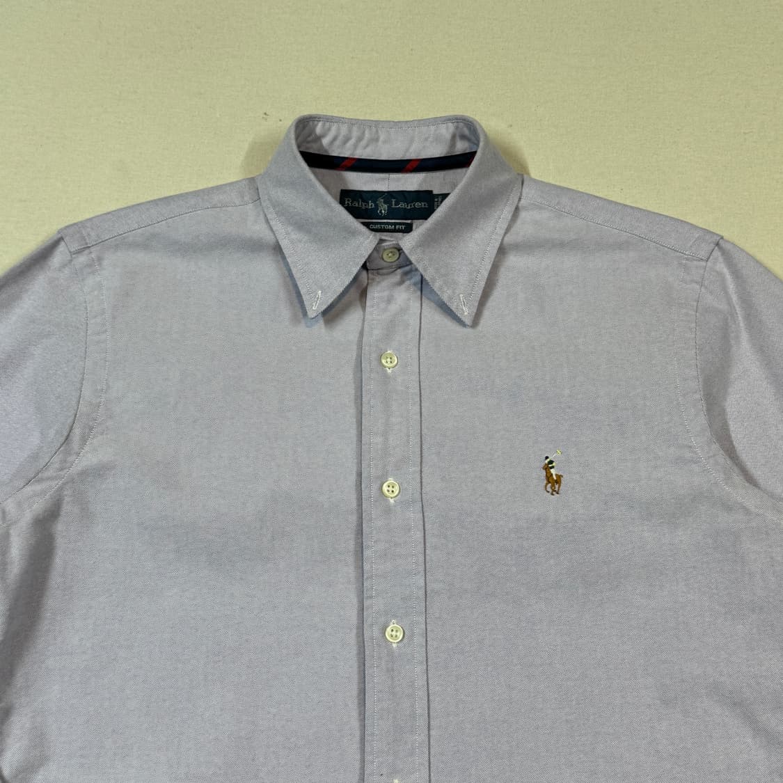 S) 폴로 랄프로렌 클래식 옥스포드 셔츠 커스텀핏 보라색 상품이미지3
