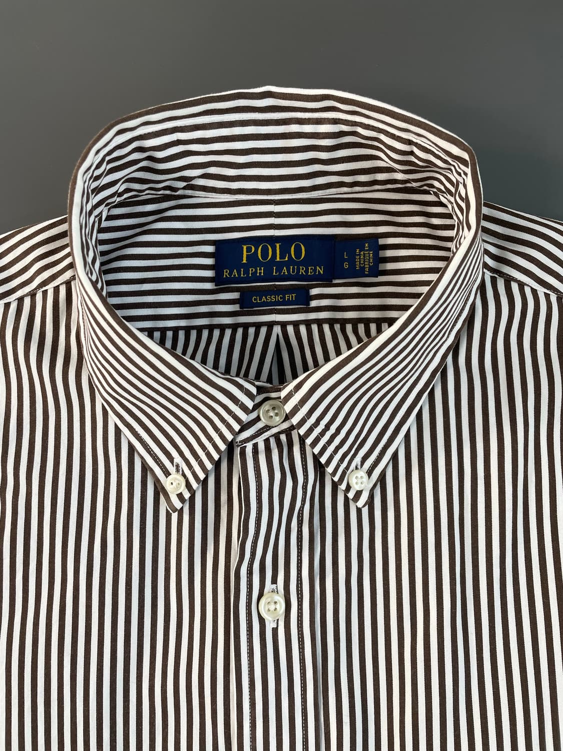 [L] 폴로 랄프로렌 코튼 스트라이프 셔츠 클래식핏 상품이미지7