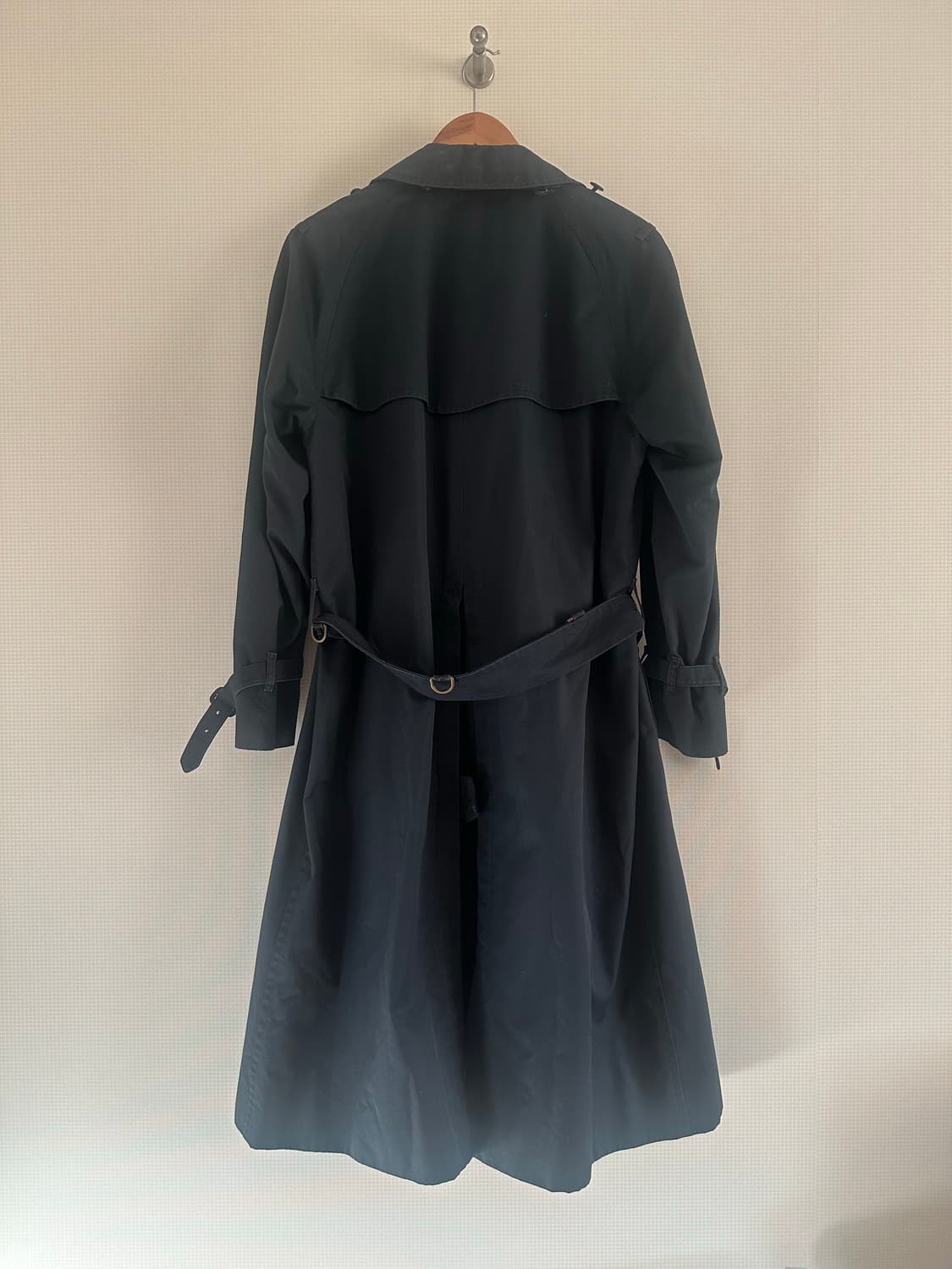 90s 버버리 트렌치 코트 다크네이비 상품이미지2