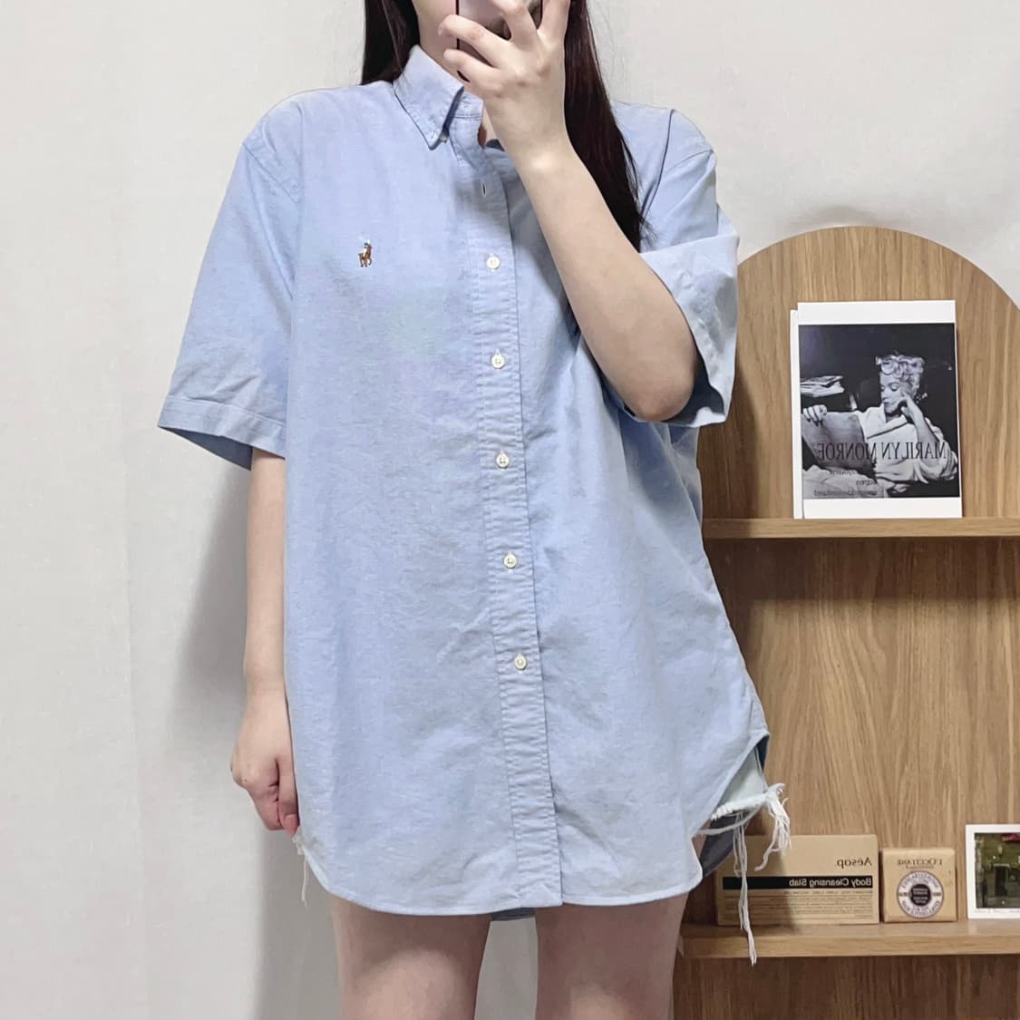 [정품] 폴로 소라 / 멀티포니 솔리드 반팔셔츠 [ L ] 상품이미지2