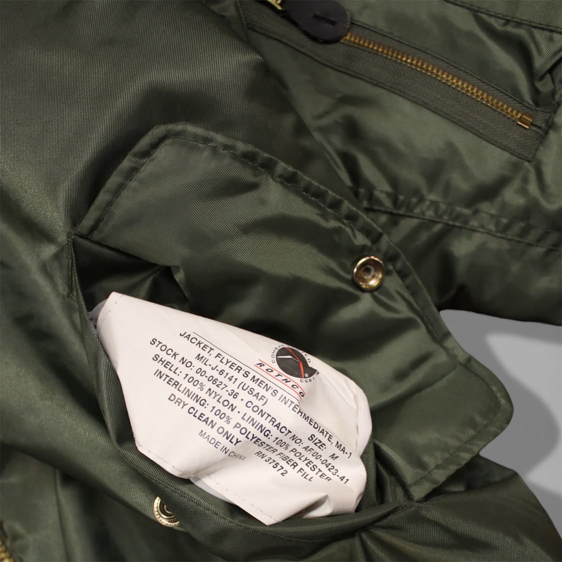 Rothco MA-1 USAF Flight Jacket 상품이미지8