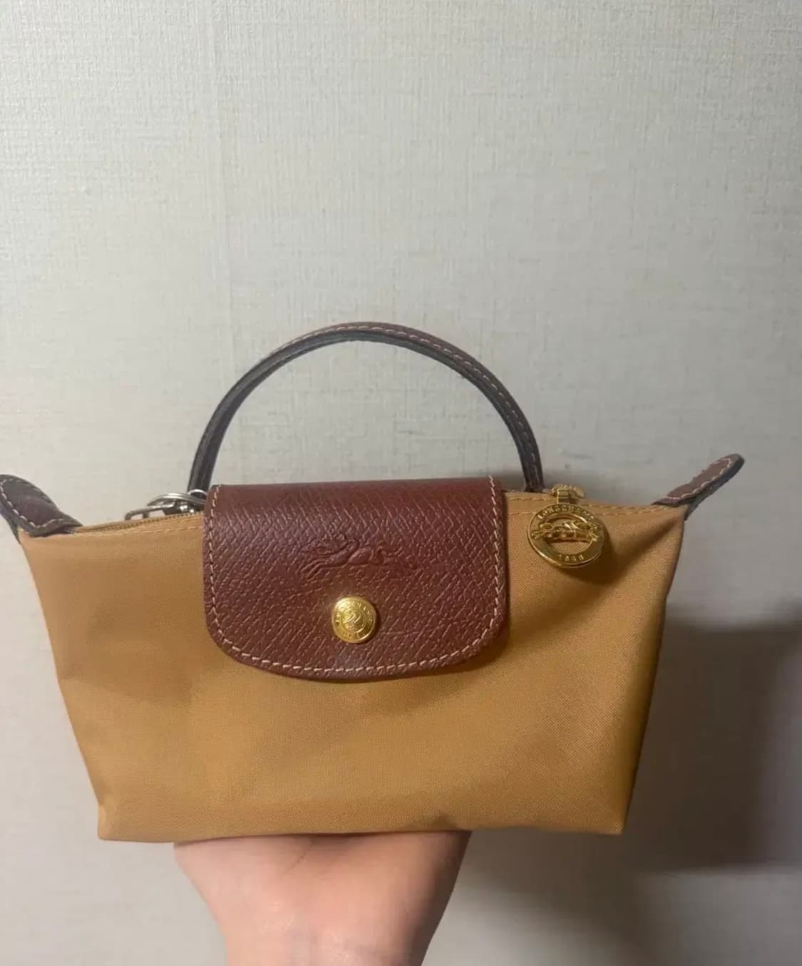 롱샴 르 플리아쥬 오리지널 핸들 파우치 파운 미니 백 상품이미지1