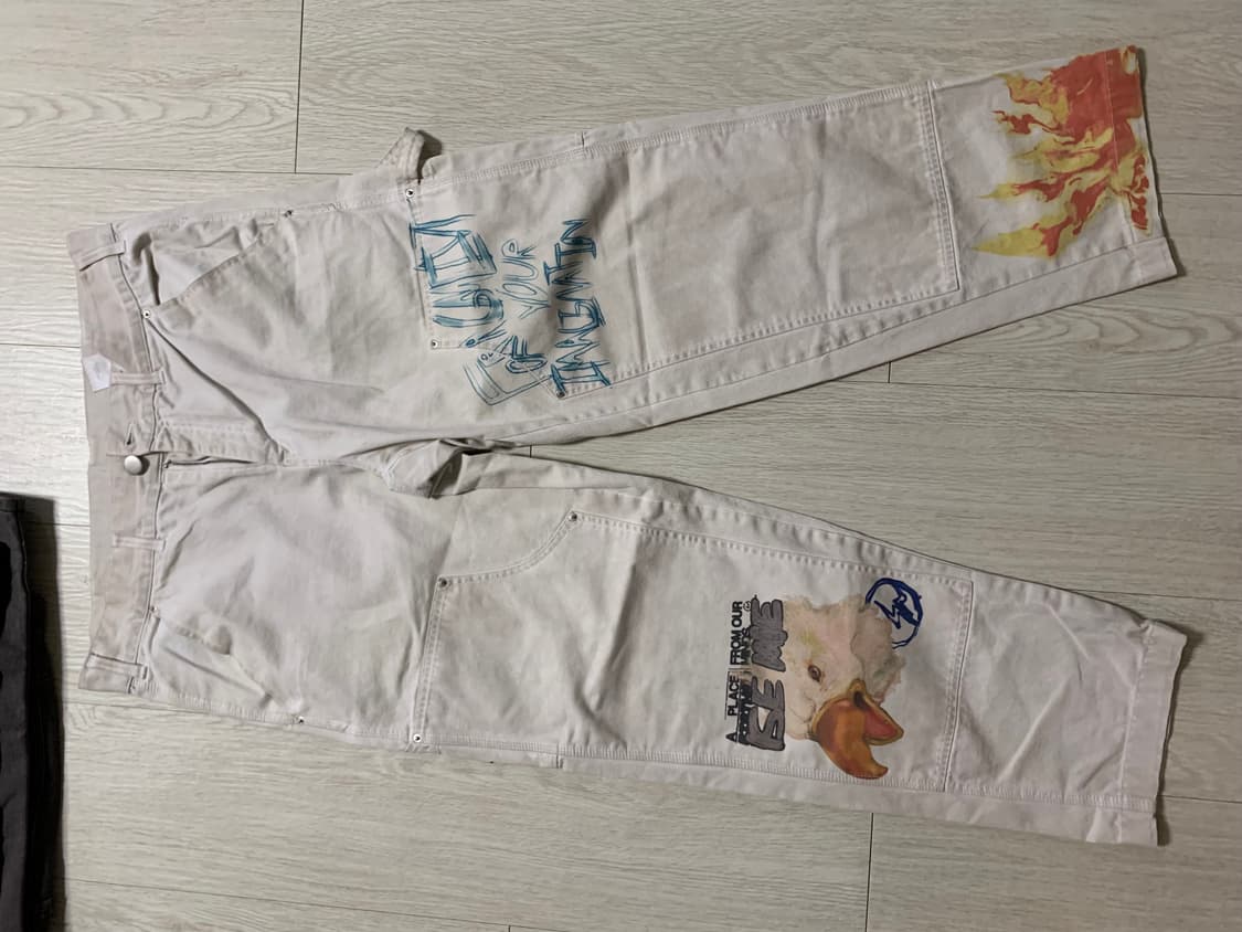 [34]트래비스스캇 프라그먼트 더블니 팬츠 상품이미지1